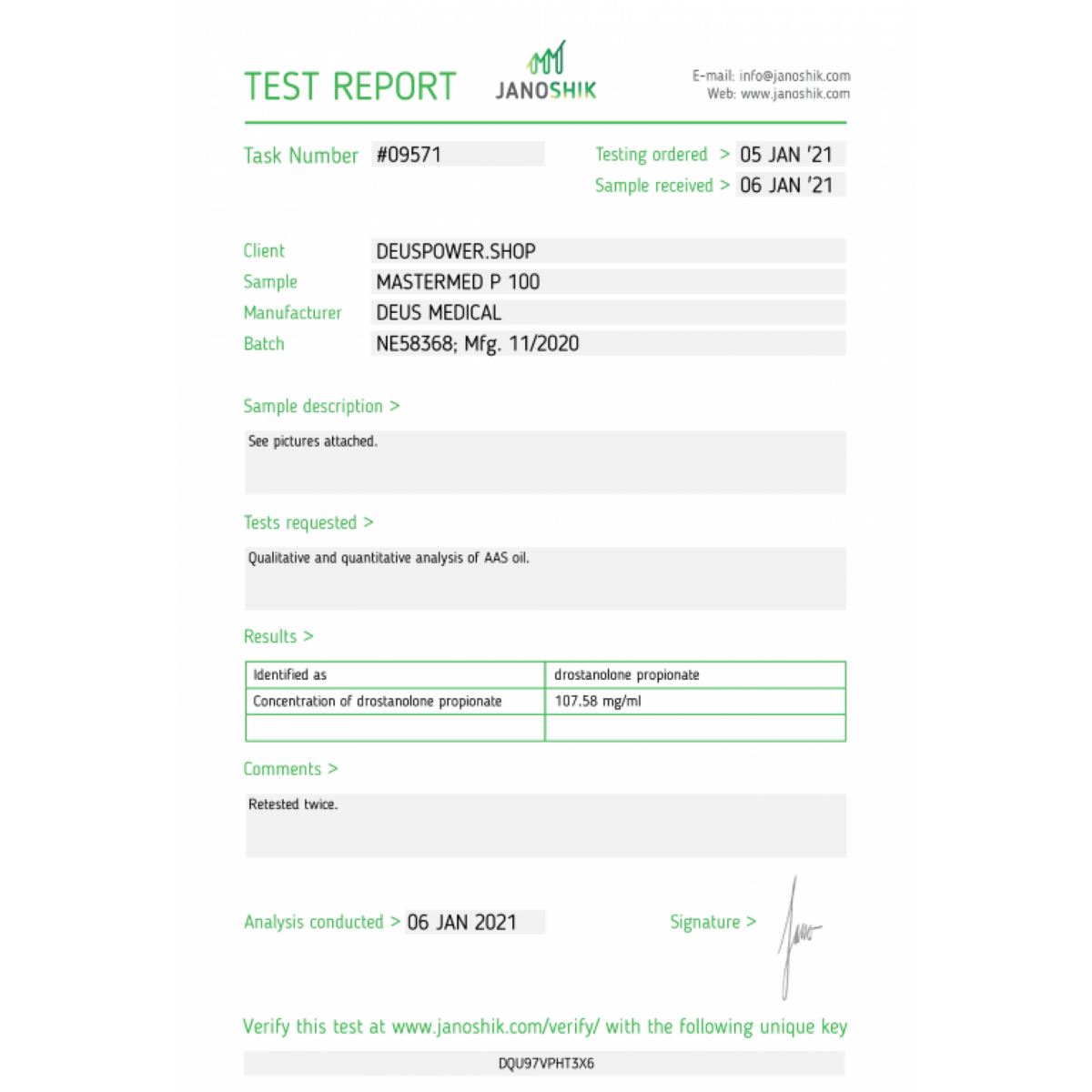 MASTERMED P 100 (Drostanolone Propionate) Kopen - Afbeelding 3