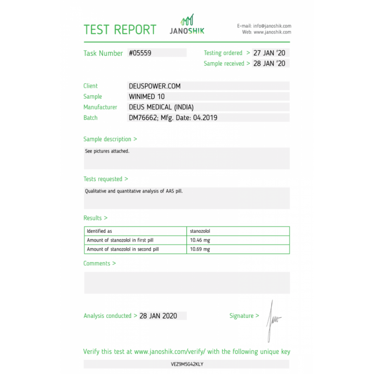 WINIMED 10 (Winstrol) - Afbeelding 3